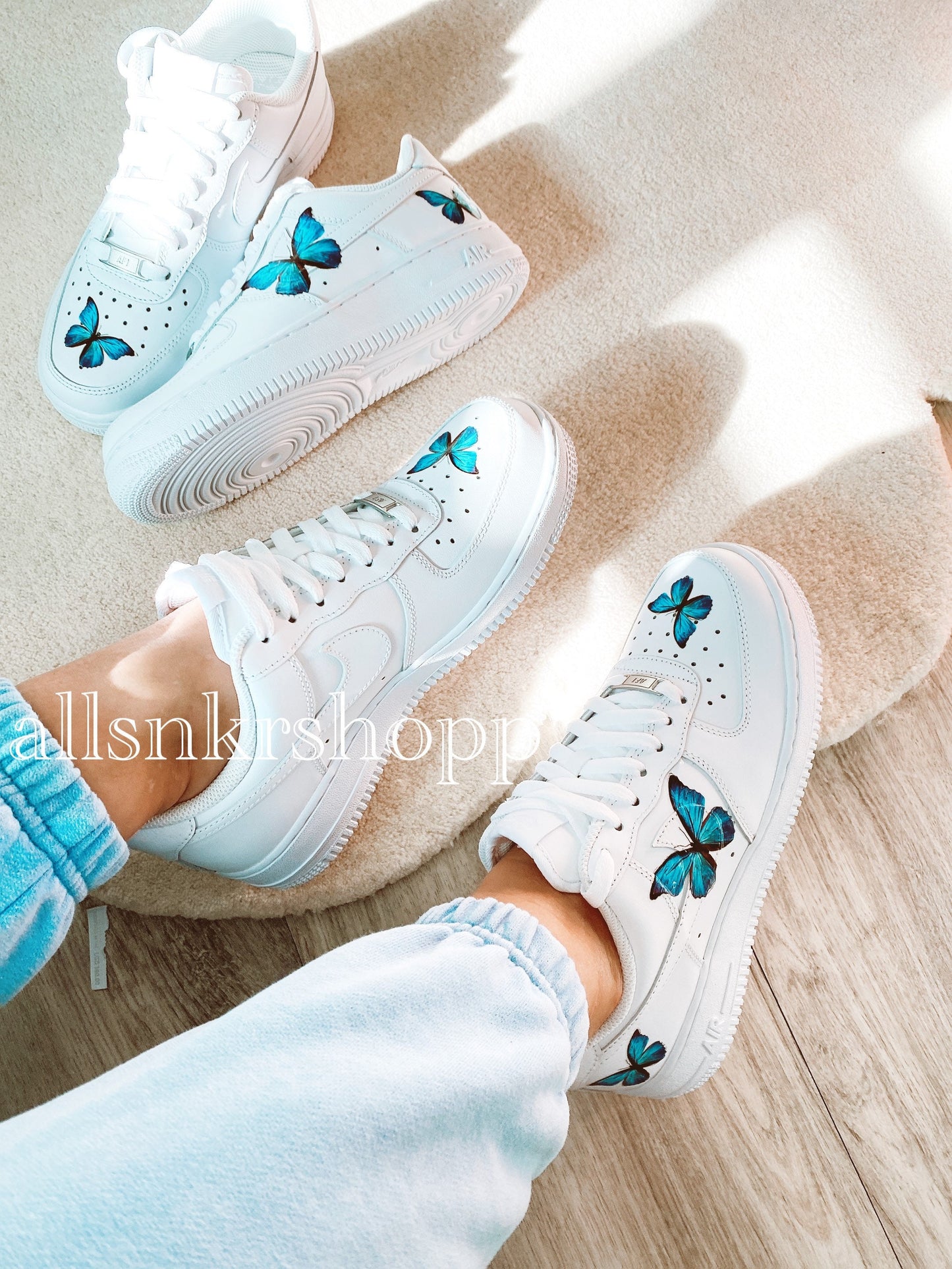 custom butterfly nikes